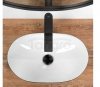 REA - Umywalka Nablatowa ROYAL Mini Black White 
